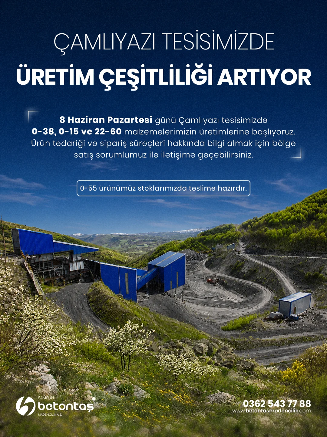 Betontaş Madencilik Çamlıyazı Tesis